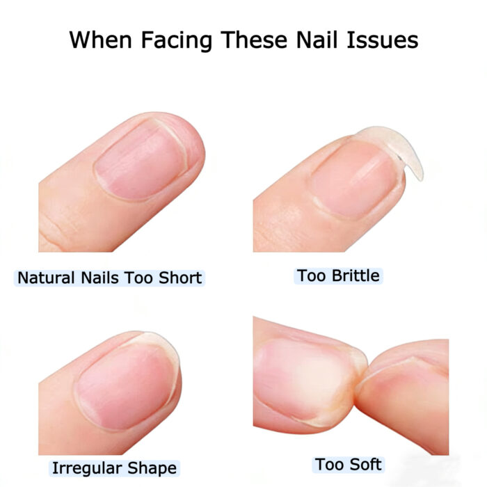 OVAL 140-Piece Nail Extension Tip Tool Set | Solid Adhesive + Debonder Bundle (Add-On for $10 with Any Nail Wrap Purchase) - Image 3