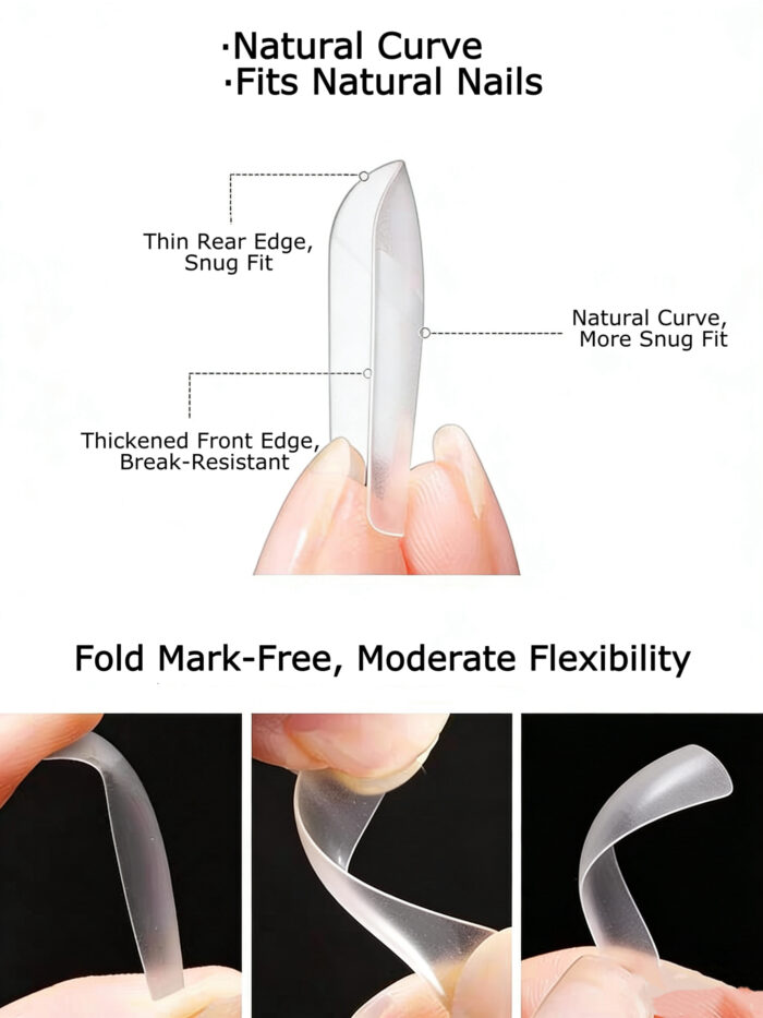 OVAL 140-Piece Nail Extension Tip Tool Set | Solid Adhesive + Debonder Bundle (Add-On for $10 with Any Nail Wrap Purchase) - Image 4