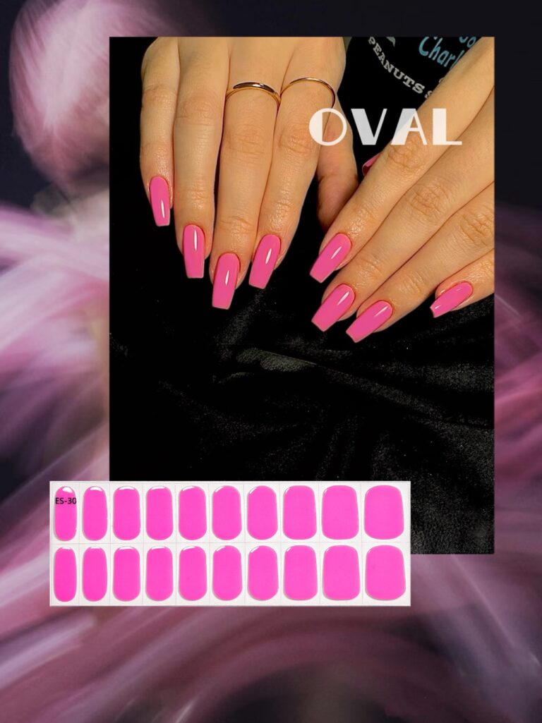 [Cure in 40s with Lamp] Siamese Cat Brown Gradient Gel Nail Wraps (Oval Shape) – 20pcs Self-Adhesive, Instant Hardening Nail Tips