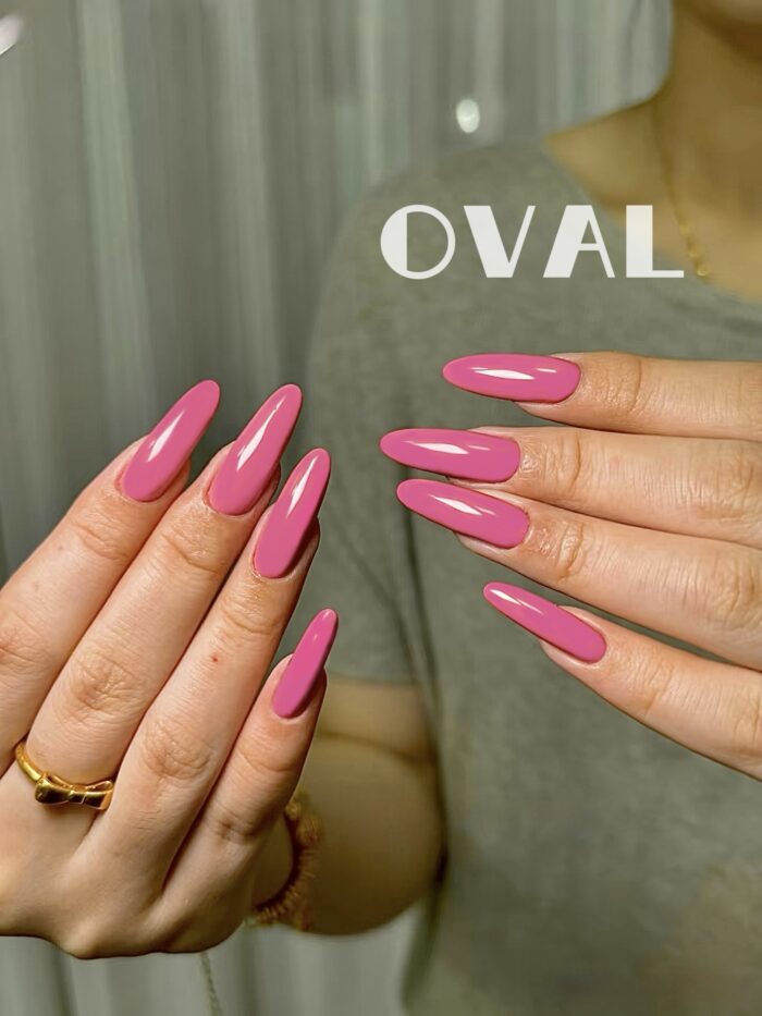 [Cure in 40s with Lamp] Siamese Cat Brown Gradient Gel Nail Wraps (Oval Shape) - 20pcs Self-Adhesive, Instant Hardening Nail Tips - Image 3